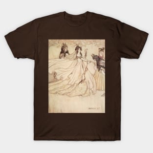 Vintage Fairy Tales, Cinderella by Arthur Rackham T-Shirt